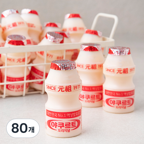 한국야쿠르트 오리지널, 65ml, 80개