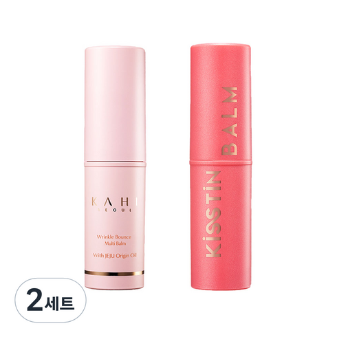 가히 멀티밤 + 키스틴밤 세트, 연한핑크(멀티밤), 2세트