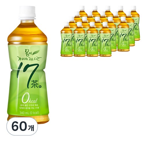 마시면기운차 340ml x 40병 - 17차 몸이 가벼워지는 시간, 340ml, 60개