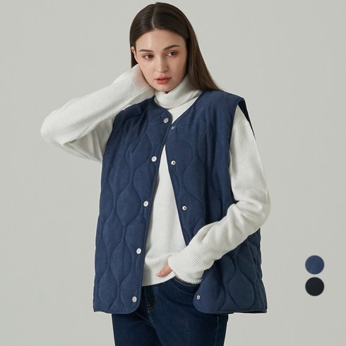 ELLE PARIS 베이직 퀼팅 패딩 베스트