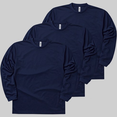 2023년 가성비 최고 남성 냉장고티셔츠 - 어반티 스포츠 남여공용 기능성 드라이 라운드 긴팔 쿨티셔츠 3장 세트