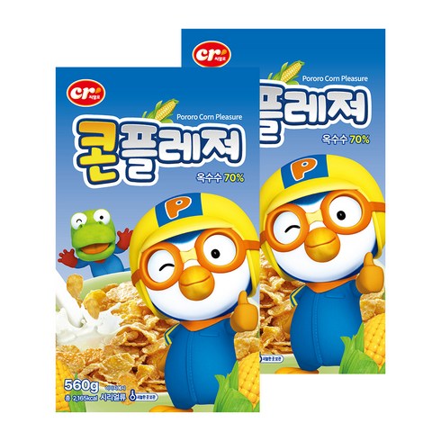 씨알로 뽀로로 콘플레져 시리얼, 560g, 2개