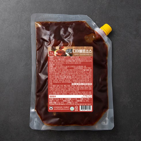 지코바양념 - 푸딩팩토리 디아블로 소스, 1kg, 1개