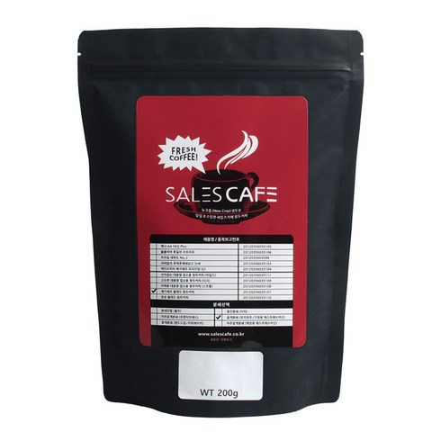 세일즈카페 예가체프 블렌드 로스팅 홀빈 SRBC240CI0200A01, 200g, 1개, 홀빈(분쇄안함)