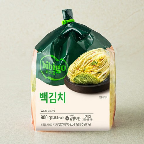 종가집백김치 - 비비고 백김치, 900g, 1개