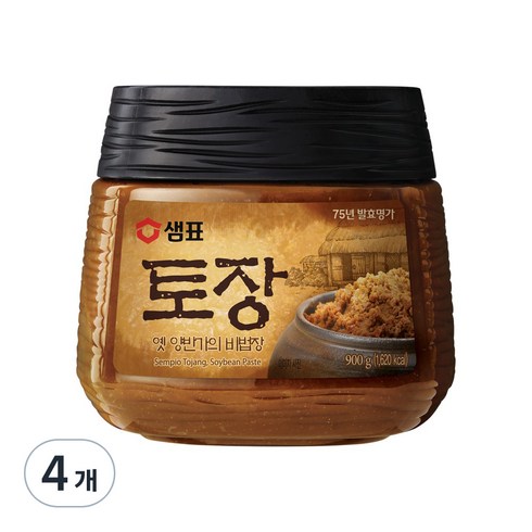 샘표 시골집토장, 900g, 4개