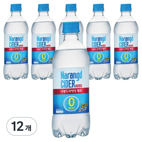 나랑드사이다 제로, 500ml, 12개