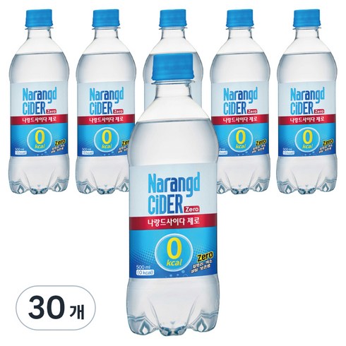 나랑드사이다 제로, 500ml, 30개