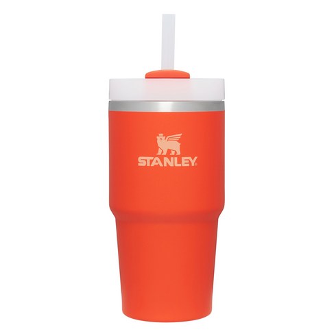 스탠리 퀜처 H2.0 플로우스테이트 텀블러, 타이거릴리오렌지, 591ml, 1개