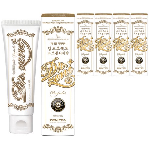 닥터제니치약 - 닥터제니 검프로젝트 프로폴리치약, 100g, 5개