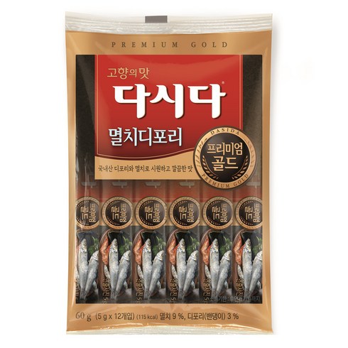 다시다 프리미엄골드 멸치디포리 12p, 60g, 1개