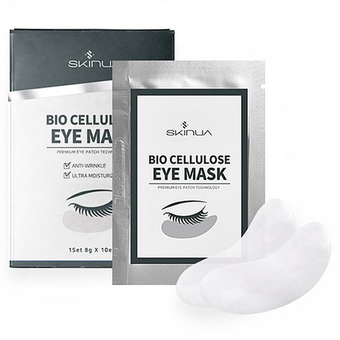 스키누아 바이오 셀룰로오스 저분자 콜라겐 아이 마스크팩 80g, 10개입, 1개