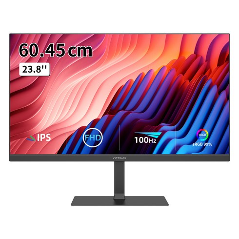 빅트랙 60.45cm FHD IPS 100Hz 평면 모니터 블랙, 24FM10001(일반)