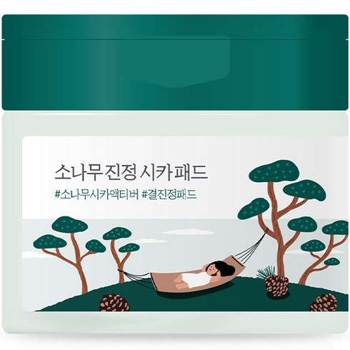 라운드랩 소나무 진정 시카 패드 195ml, 50개입, 1개