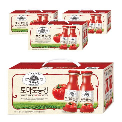 가야농장 토마토 음료, 180ml, 48개