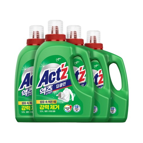 리렌4 - 액츠 퍼펙트 딥클린 액상세제 본품, 3.5L, 4개