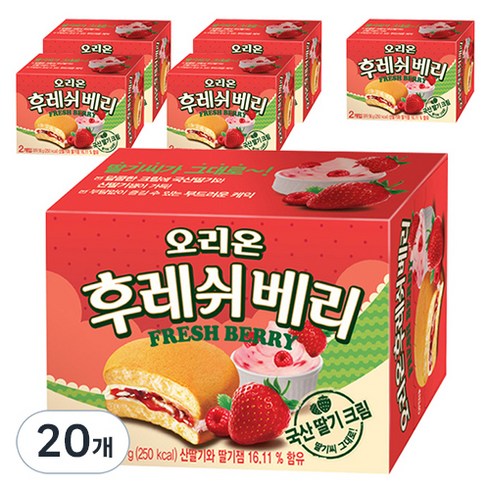 오리온 후레쉬 베리, 56g, 20개