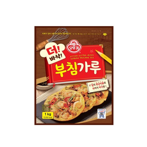 오뚜기부침가루 - 오뚜기 더 바삭 부침가루, 1kg, 1개