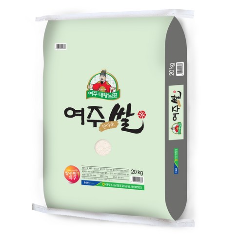 2023 햅쌀 대왕님표 여주쌀 20kg 진상미 - 농협 여주 대왕님표 여주쌀 단아미, 20kg, 1개