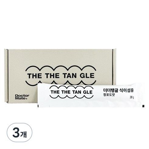 닥터탱글 - 메이크뷰 닥터메이트 더더탱글 식이섬유 쾌변젤리 청포도맛 14p, 280g, 3개