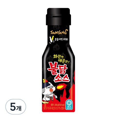 삼양 불닭소스, 200g, 5개