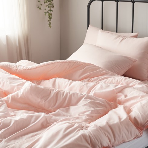 지베딩 퓨어 순면 60수 이불커버, 핑크