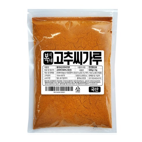 복이네먹거리 국산 고추씨가루 아주곱게, 1개, 500g