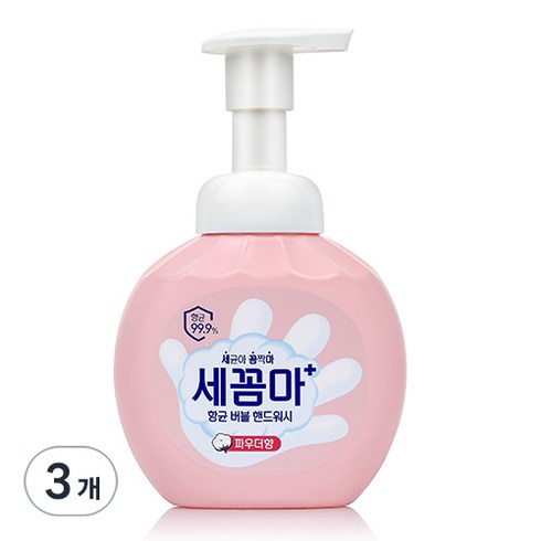 온더바디 세꼼마 항균 버블 핸드워시 파우더향, 250ml, 3개