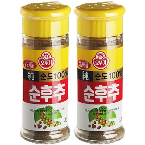 후추 - 오뚜기 순후추, 45g, 2개