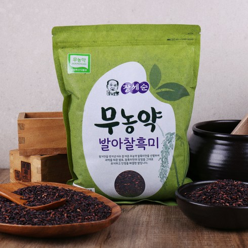 장세순 무농약 발아 찰흑미, 1개, 1.5kg