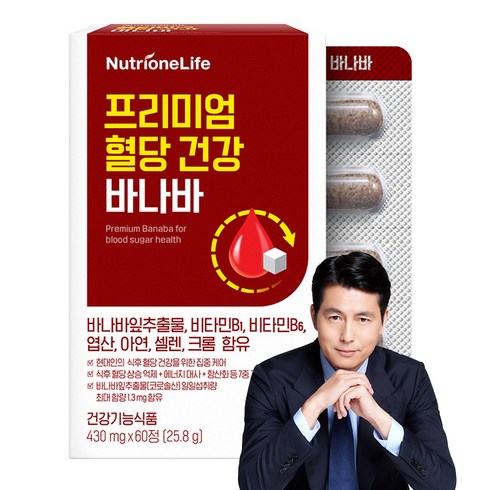 뉴트리원 프리미엄 혈당 건강 바나바 25.8g, 1개