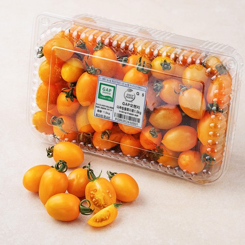 2023년 가성비 최고 방울토마토 - ONLYFARM GAP 오렌지 대추방울토마토, 1.5kg, 1개