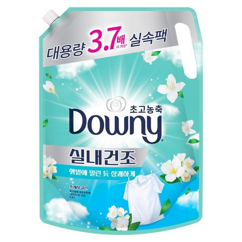 다우니 실내건조 초고농축 섬유유연제 프레시클린 리필, 2.6L, 1개