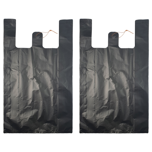 월드크린 손잡이 비닐봉투 검정, 5L, 200개