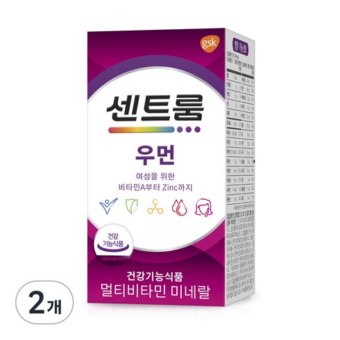 센트룸우먼 - 센트룸 우먼 멀티비타민 미네랄 1 435mg 71.75g, 50정, 2개