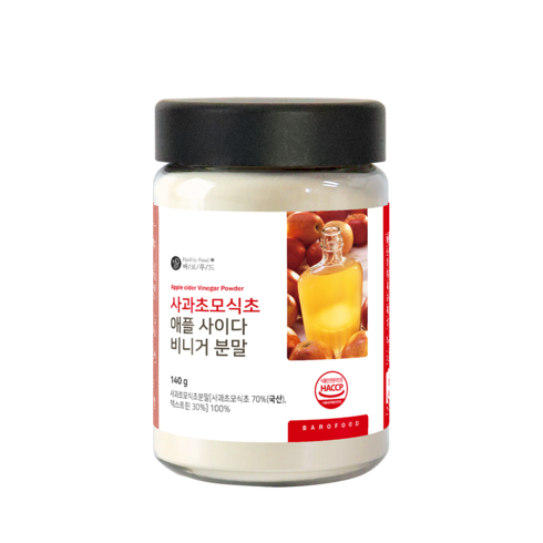 바로푸드 사과초모식초 애플 사이다 비니거 분말, 1개, 140g