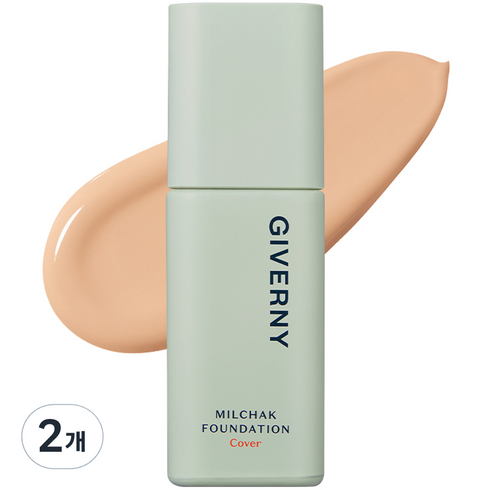 지베르니 밀착 커버 파운데이션 30ml, 2개, 23호 미디움 베이지