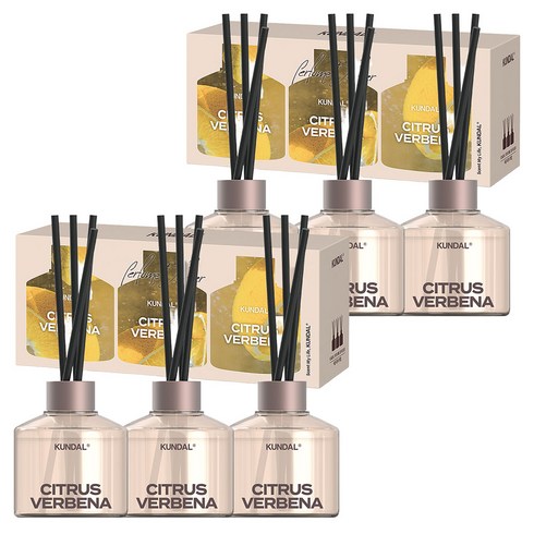 쿤달 퍼퓸 디퓨저 선물세트, 소프트솝향, 200ml, 6개