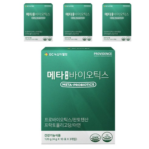 GC녹십자웰빙 프로비던스 메타프로바이오틱스, 120g, 4개