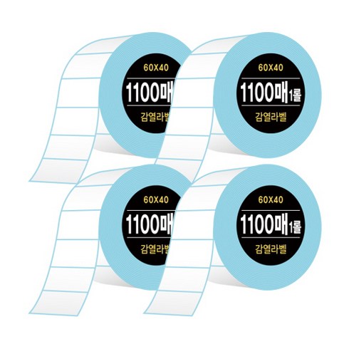 롤라벨지 - 다다 감열라벨지 1100매, 4롤