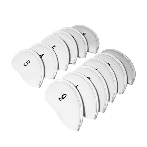 2023년 가성비 최고 타이틀리스트아이언커버 - MAME 아이언헤드 에나멜 커버 12종 1세트, 화이트