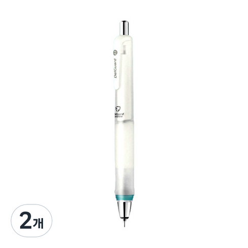 제브라 델가드GR 점보 그립 샤프펜슬 화이트, 0.5mm, 2개