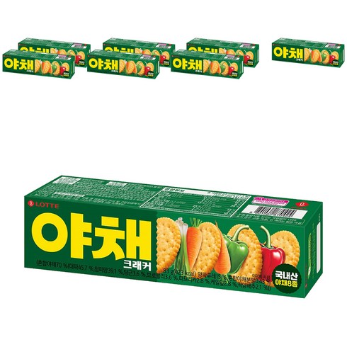 야채 크래커 과자, 83g, 8개