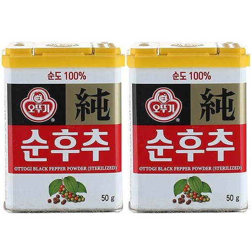 후추 - 오뚜기 순후추, 50g, 2개