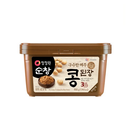 콩된장 - 청정원 구수한 메주 콩된장, 900g, 1개