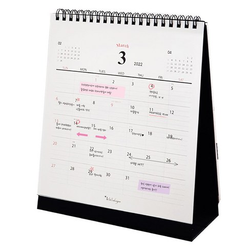 달력 - 아이씨엘디자인 Desk Calendar 2025 M, 1개, 블랙