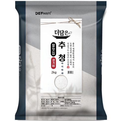 2023년 가성비 최고 수향미 - 대구농산 경기미 추청 아끼바레 쌀, 2kg(특등급), 1개