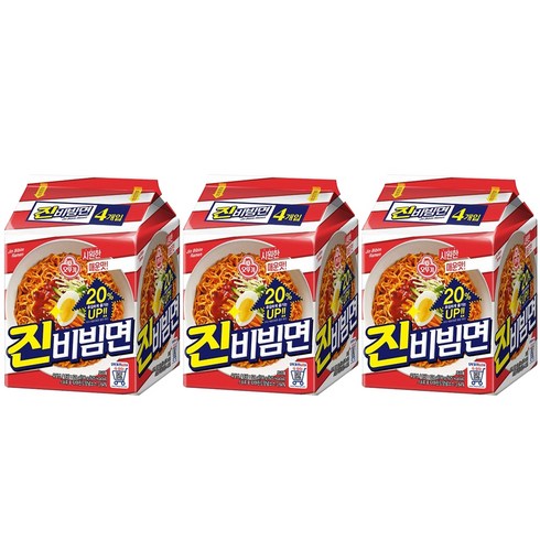 오뚜기 진비빔면 156g, 12개