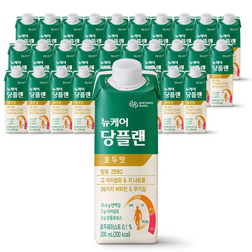 당플랜 프로 호두맛 144팩  - 뉴케어 당플랜 호두맛 당뇨환자영양식, 200ml, 90개