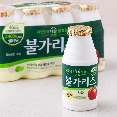 2023년 가성비 최고 야쿠르트 - 남양유업 불가리스 사과, 150ml, 8개